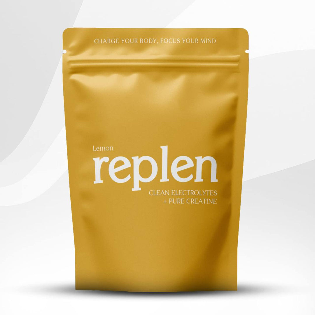 Replen Creatine + Electrolytes Powder - Lemon Flavor | Muscle Growth & Recovery Supplement