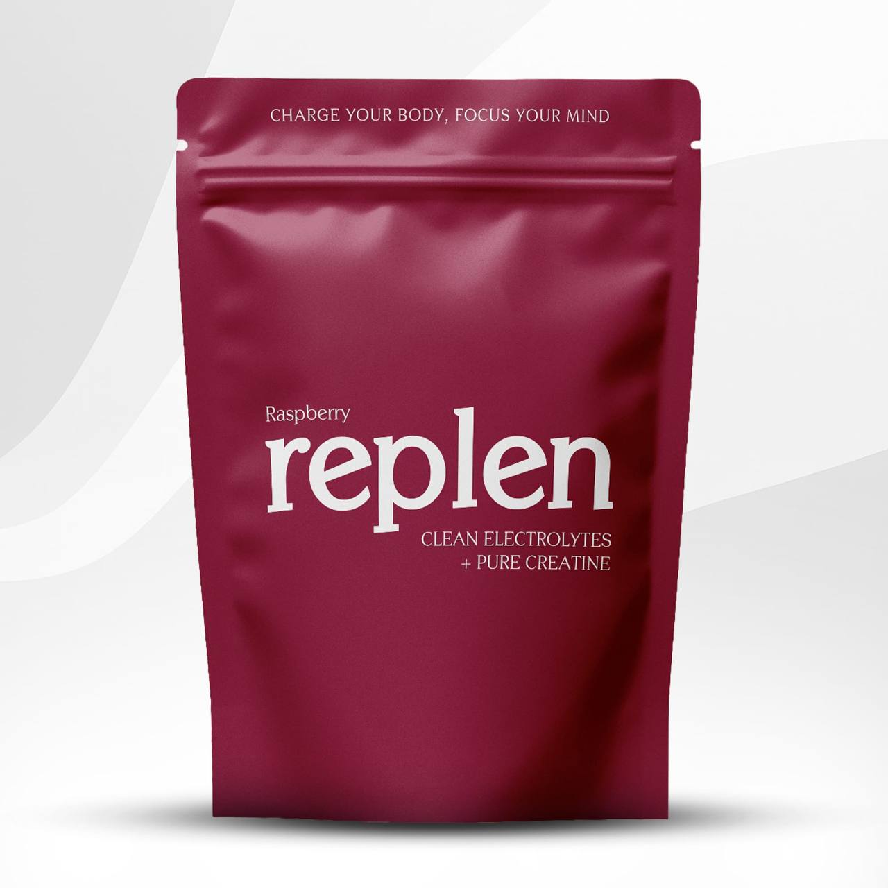 Replen Creatine + Electrolytes Powder - Raspberry Flavor | Pre/Post Workout Performance Supplement